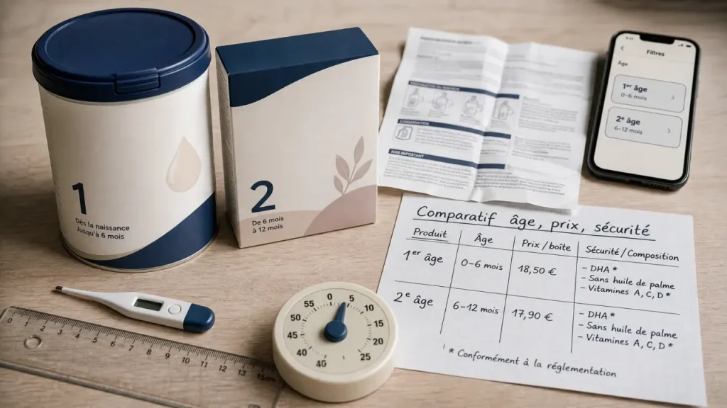Lait beba ou aptamil : comparatif âge, sécurité, prix