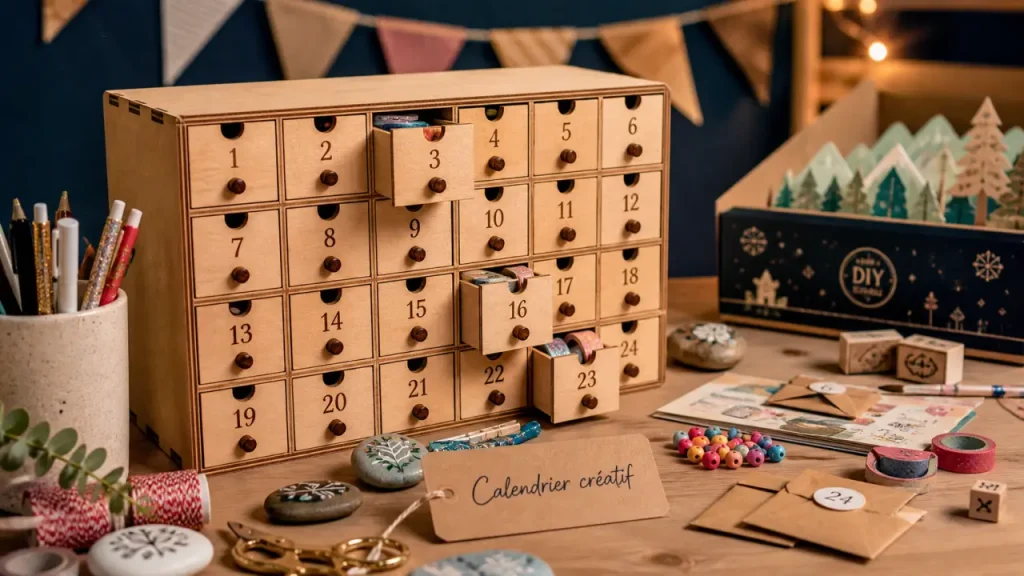 Calendrier de l&rsquo;avent loisirs créatifs : 24 jours de surprises pour stimuler sa créativité