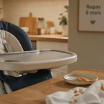Chaise haute Chico bébé : position transat dès la naissance et à 6 mois