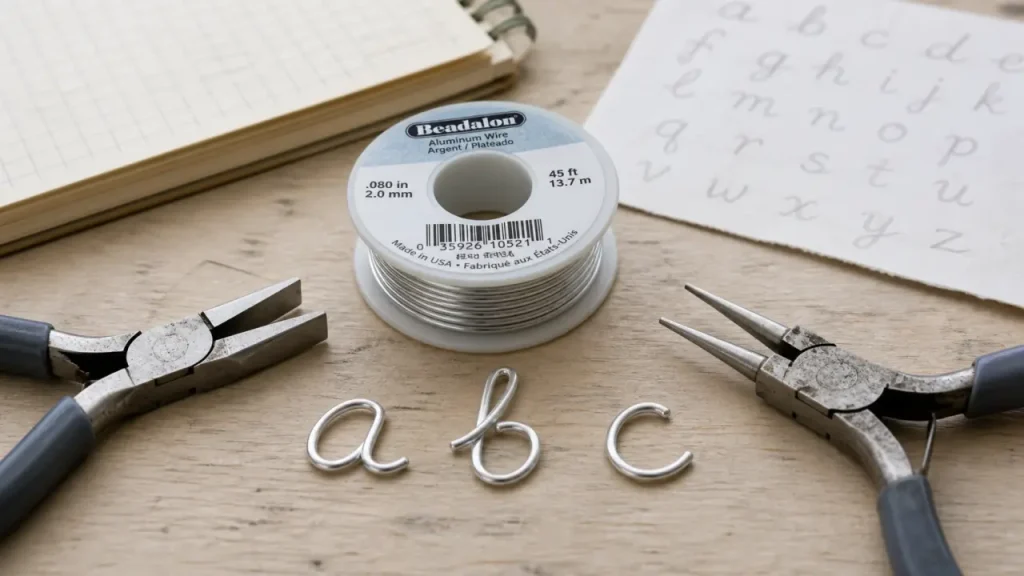 Fil aluminium loisirs créatifs : choisir le bon diamètre pour bijoux, déco et lettering