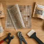 Mosaïque loisirs créatifs : émaux, pâte de verre, outils et calculs