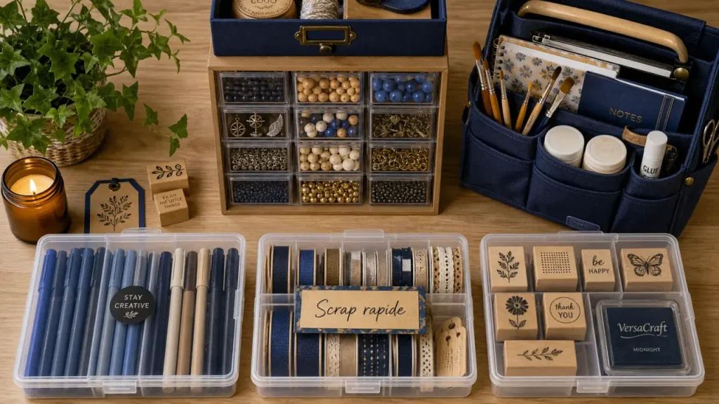 Rangement loisirs créatifs : trier, choisir les bons contenants et aménager un coin créatif
