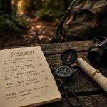 Sorties nature : carnet avec dates, lieu et inscription