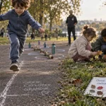 Activités extérieures enfants : chasse aux textures au parc