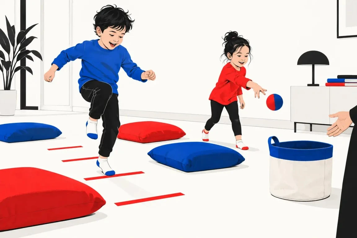 Activités enfants à la maison pour se dépenser dans un petit espace