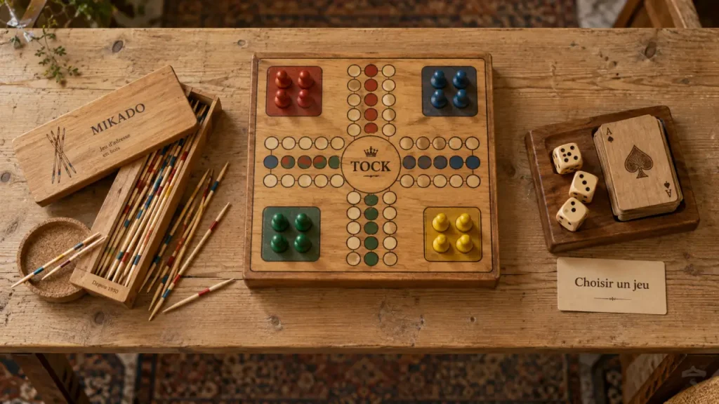 Jeux de société en bois : choisissez le bon format selon l’âge, le groupe et la place disponible