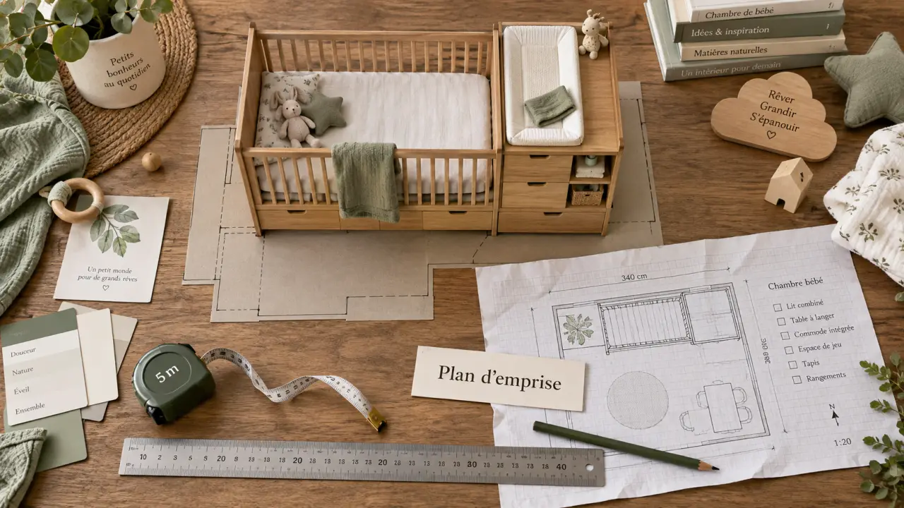 Lit bébé avec table à langer : mesures pour optimiser l’espace de la chambre