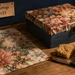 Serviette papier loisirs créatifs carrée, motif floral, serviettage 33x33