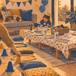 Anniversaire enfant 4 ans en salon : motricité et décoration