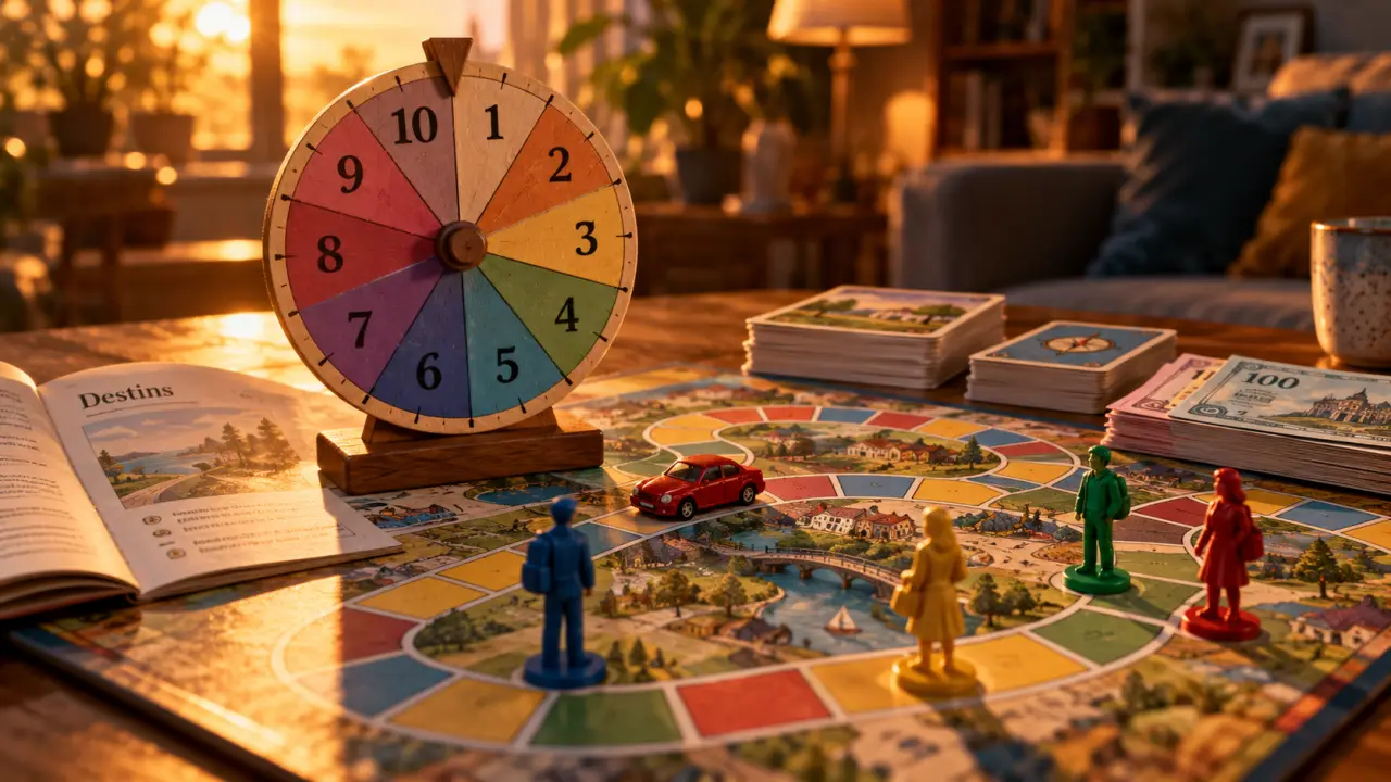 Destins jeux de société, jeu en famille autour de la table