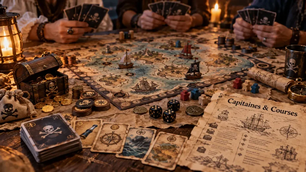 Jeux de société pirates : du bluff entre amis à l’aventure en solo